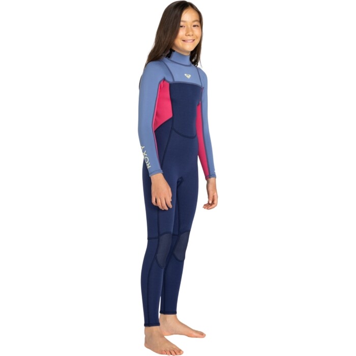 2024 Roxy Girls Prologue 3/2mm Flatlock Back Zip Wetsuit ERGW103065 - Dark Denim